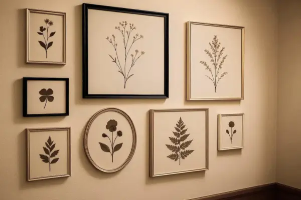 7 Tipos de Quadros com Folhas Prensadas para Deixar o Corredor Sofisticado