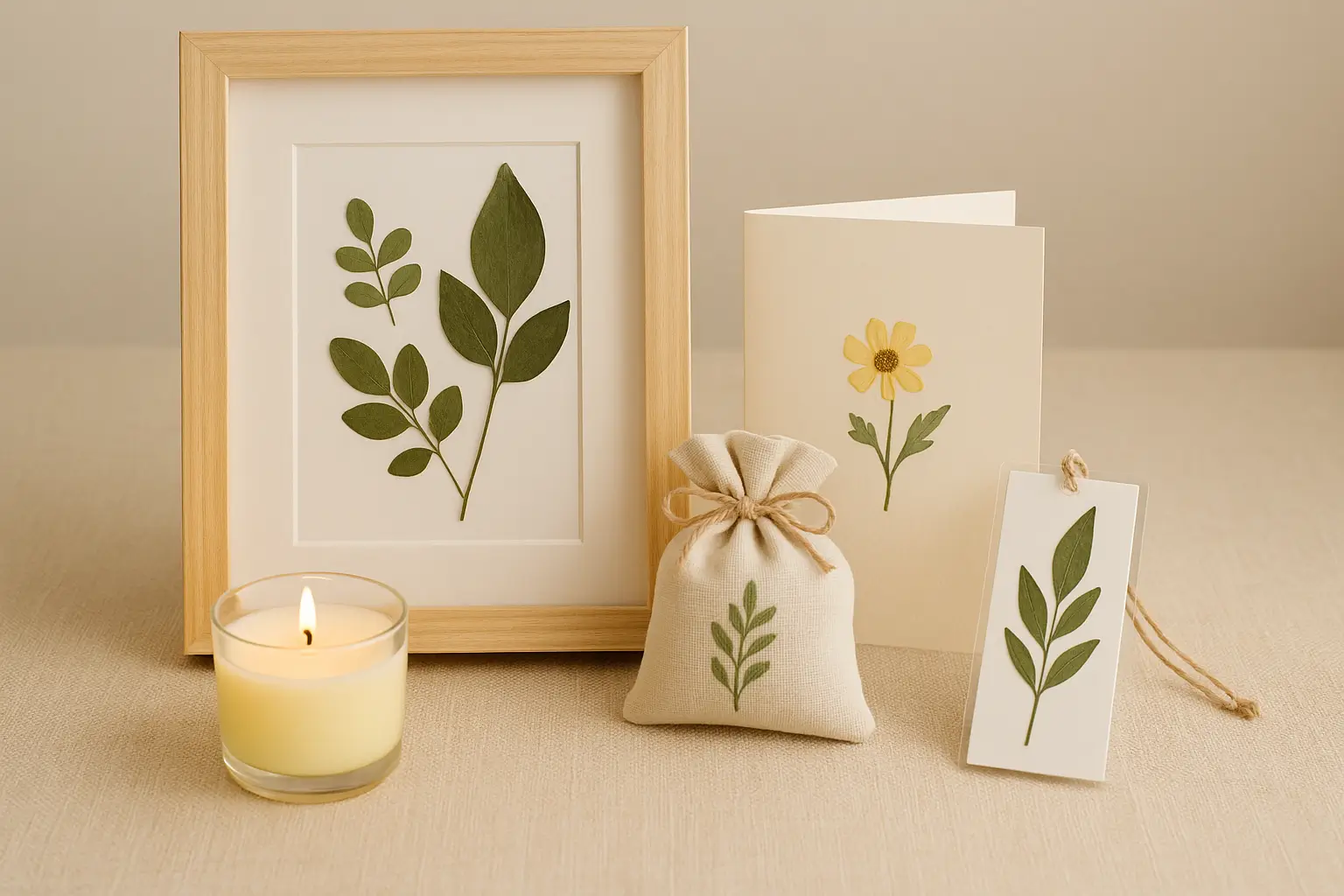 Ideias de quadros com folhas para presentes criativos e personalizados